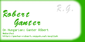 robert ganter business card