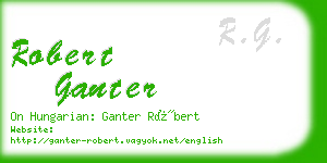 robert ganter business card